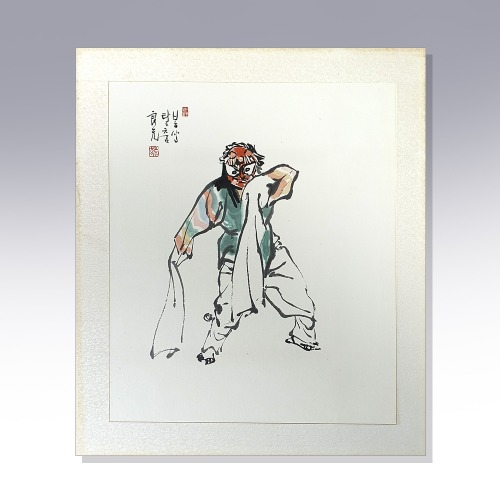 경암 이양원 동양화(봉산탈춤)(191009)
