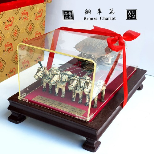 (미사용)중국 브론즈 마차 전통 공예품(133211)