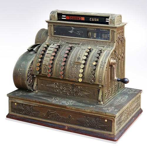 빈티지 내쇼날 금전출납기(Old Vintage Cash Register)(130213)
