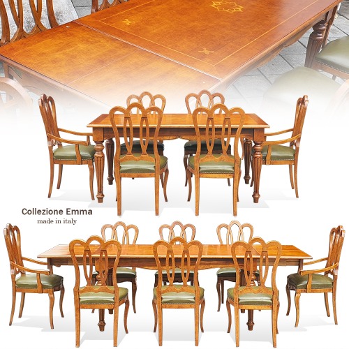 최고급 이태리 콜렉션엠마(Collezione Emma)6~8인용 식탁(의자8EA)(375104)
