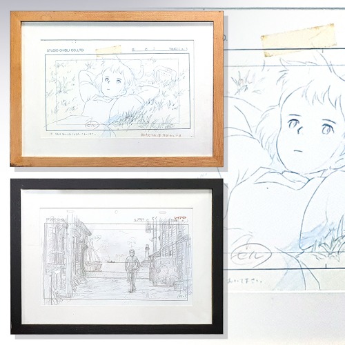 일본 지브리스튜디오 애니메이션 작화 디지털프린트액자 2점(398006)