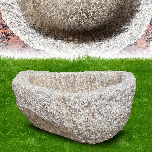 화강암 반달 돌수반 물확(406005)