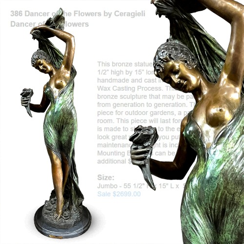 세라지엘리(Ceragieli)꽃을든무희 브론즈 작품(252110)