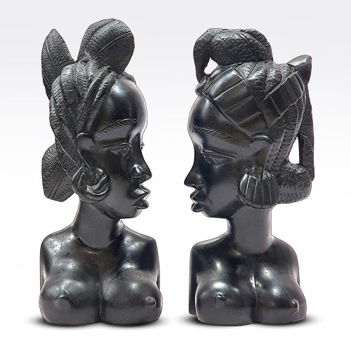 흑단 아프리카 조각 미술품2점(297112)